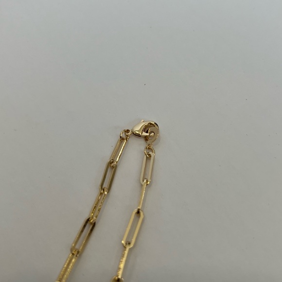 14k gold filled paperclip necklace - Picture 2 of 5
